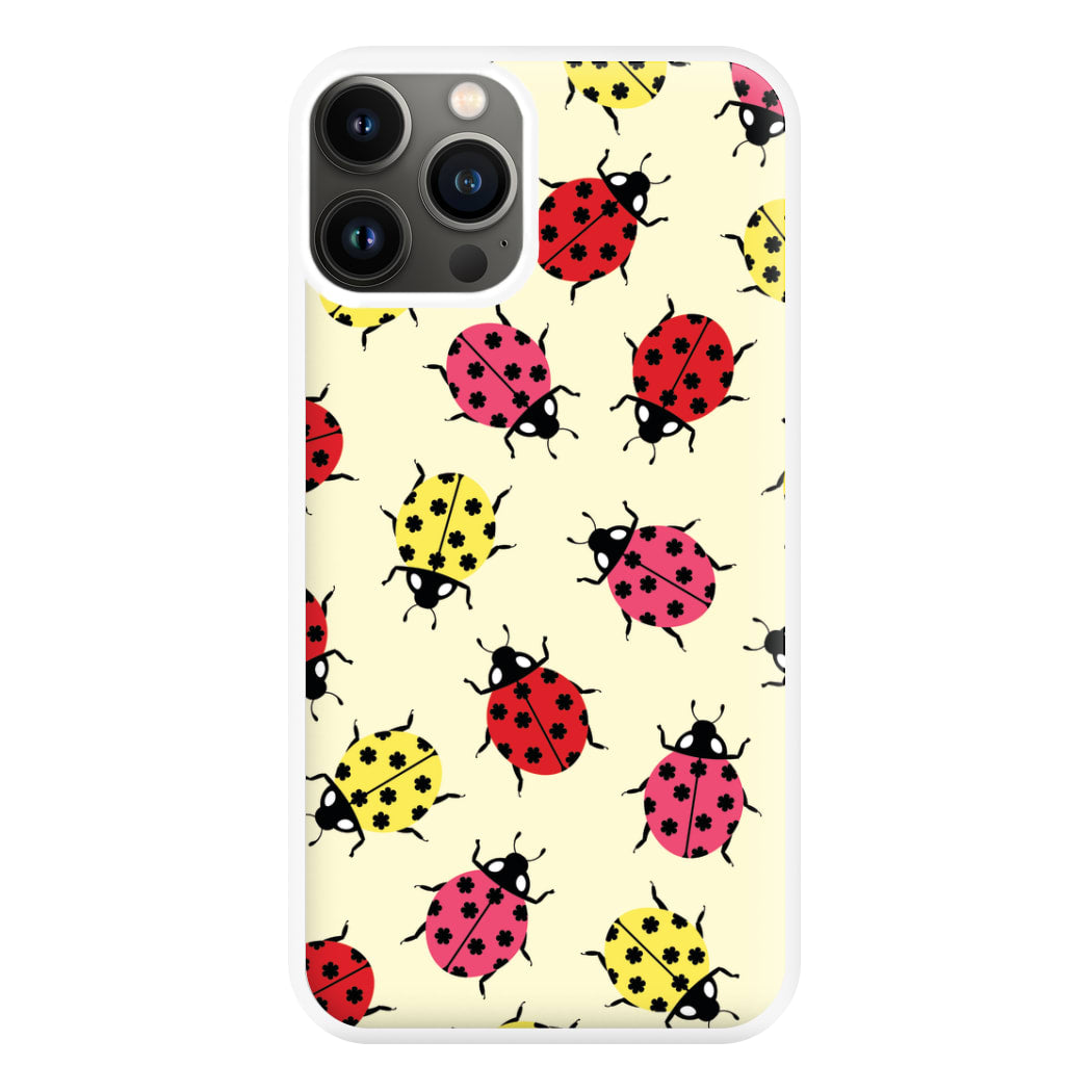  Ladybugs With Flower Spots Pattern iPhone 11 Pro Max Case