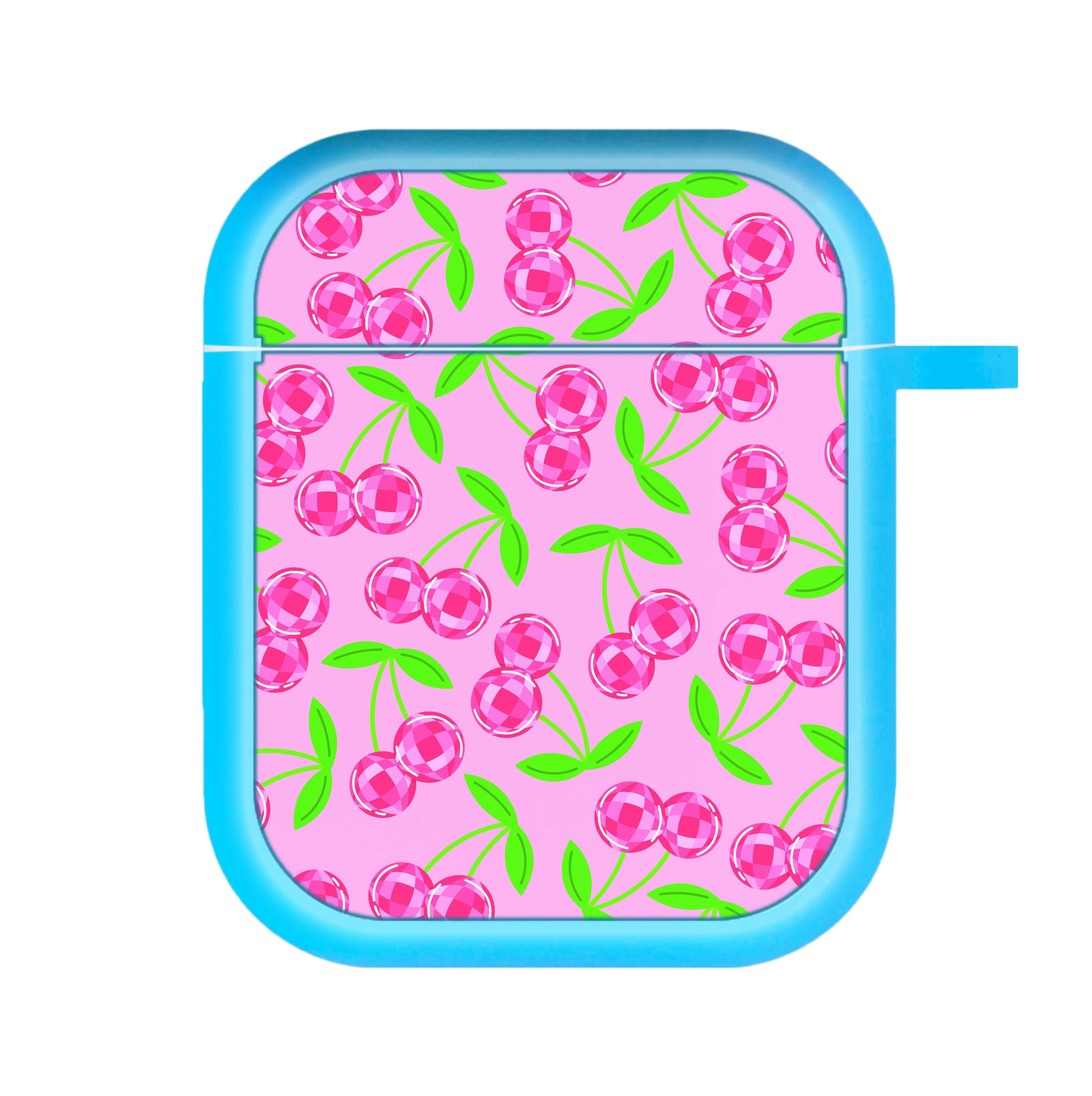 Disco Cherries Pattern AirPods Case