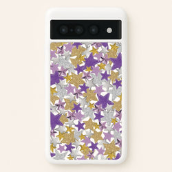 Mauve Stars Collage  Google Pixel 7 Pro Case