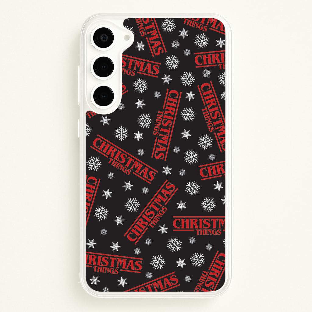 Christmas Things Snowflake Pattern Galaxy S23 Case