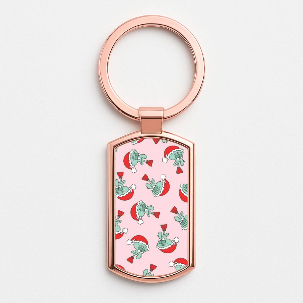 Oh Joy Cartoon Squid Pattern Rose Gold Keyring