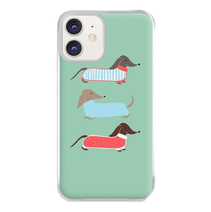 Sausage Dogs in Jumpers Phone Case