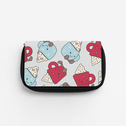 Christmas Drinks Plushies Pattern Pencil Case