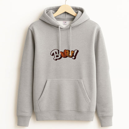 Pumkin Mouse Boo Unisex Grey Hoodie