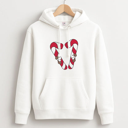 Christmas Candycane Plushies Unisex Hoodie