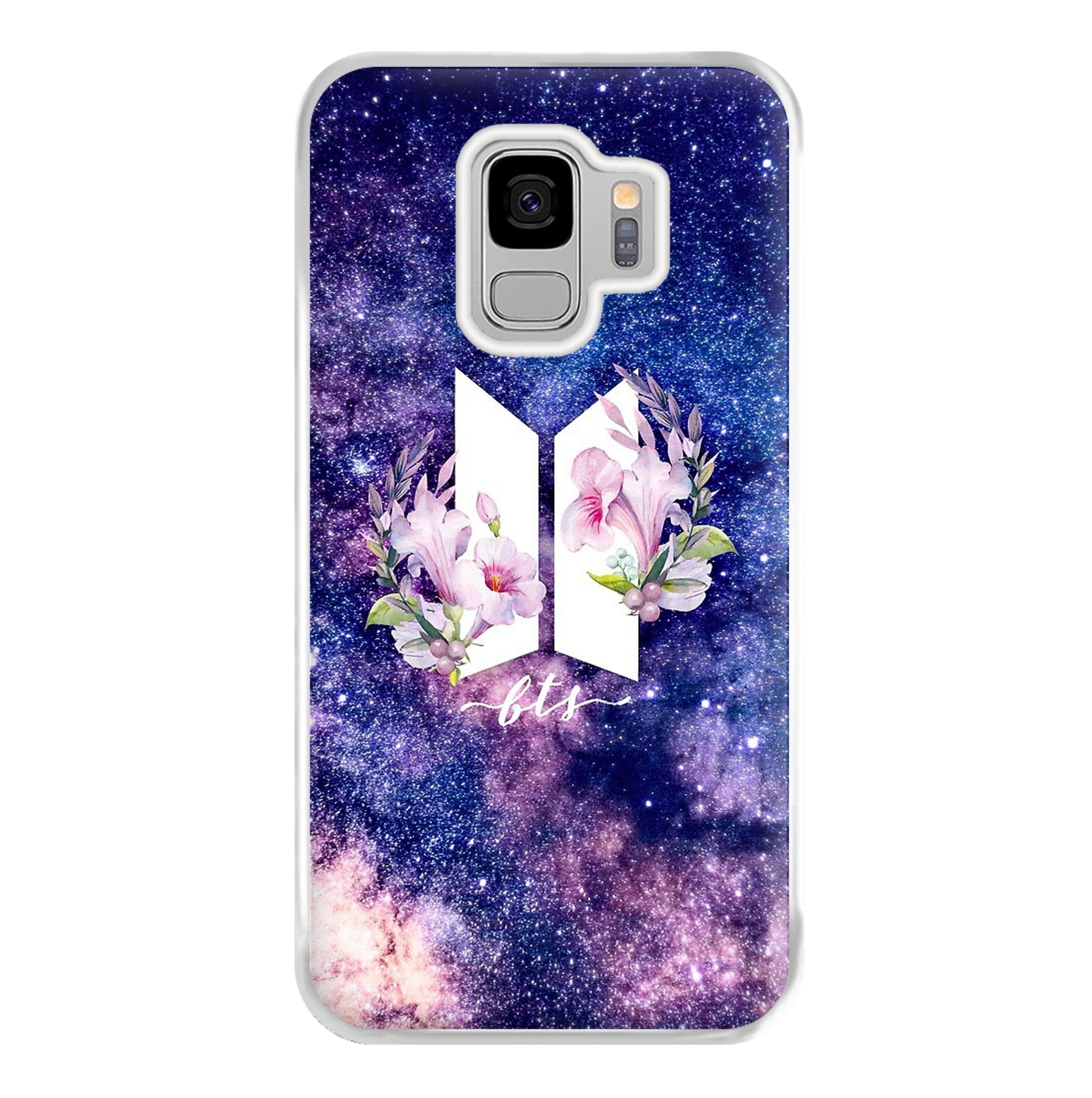 Galaxy Floral K-Pop Band Logo Phone Case