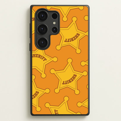 Sheriff Badge Pattern Galaxy S25 Ultra Case