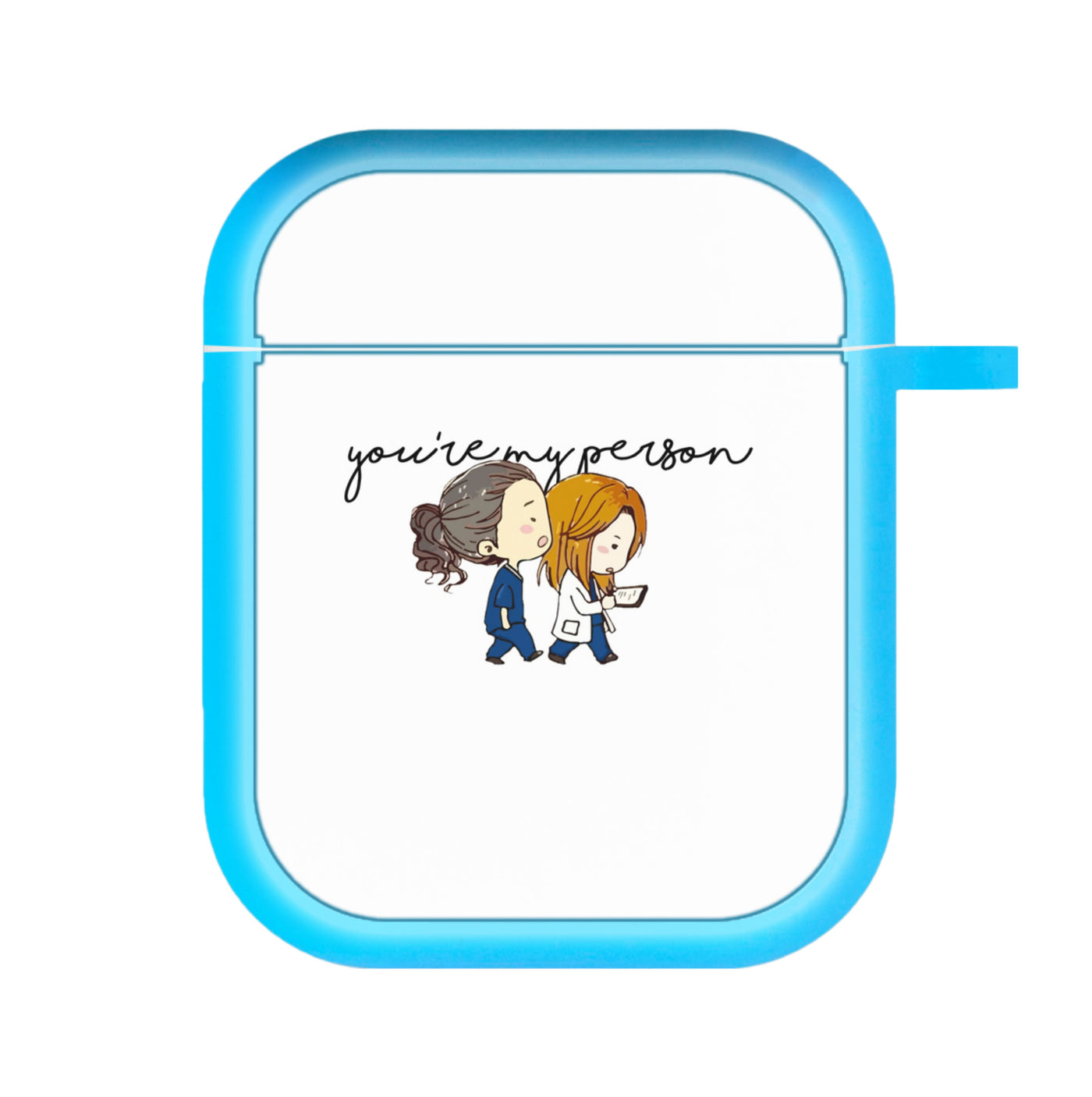You're My Person Cartoon - Grey's Anatomy AirPods Case