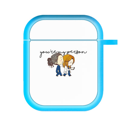 You're My Person Cartoon - Grey's AirPods Case