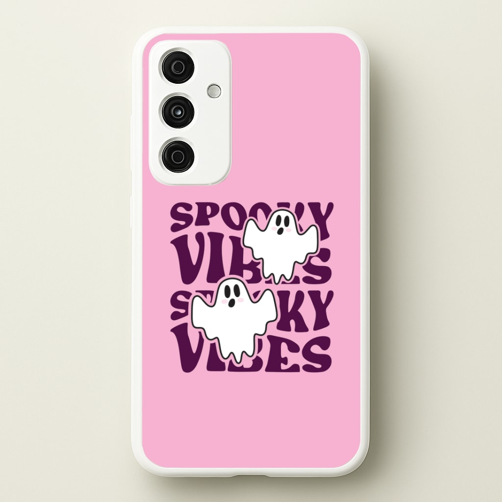 Spooky Vibes Pink Galaxy A55 Case