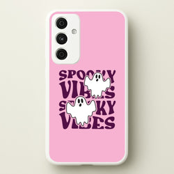Spooky Vibes Pink Galaxy A55 Case