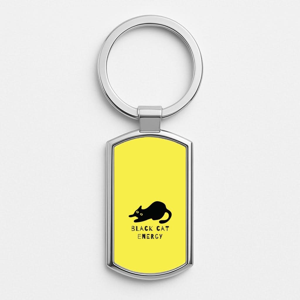 Black Cat Energy Luxury Keyring