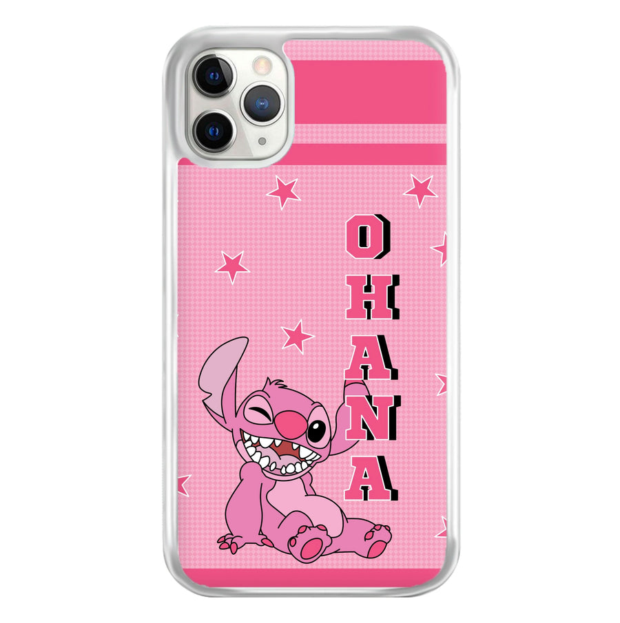 Pink Alien Ohana Phone Case