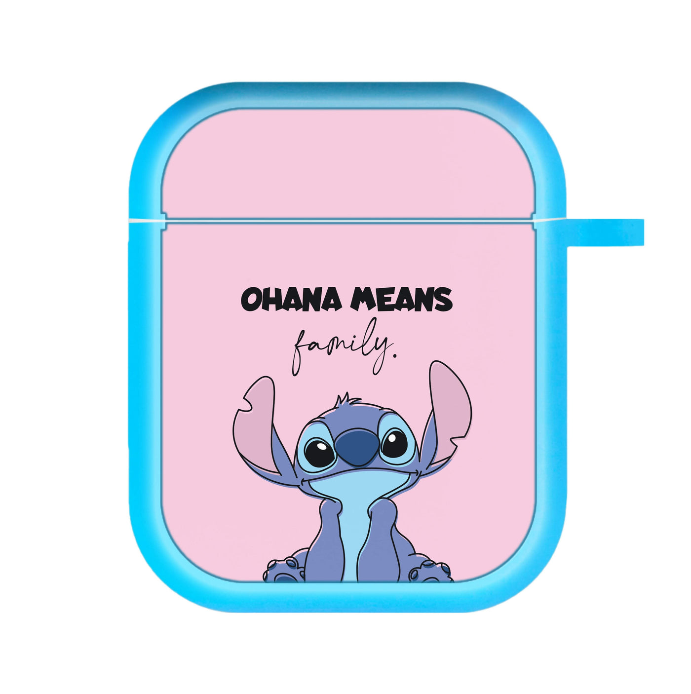 Ohana Means Family Pink AirPods Case