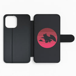 Red Sunset Dragon Flip Phone Case
