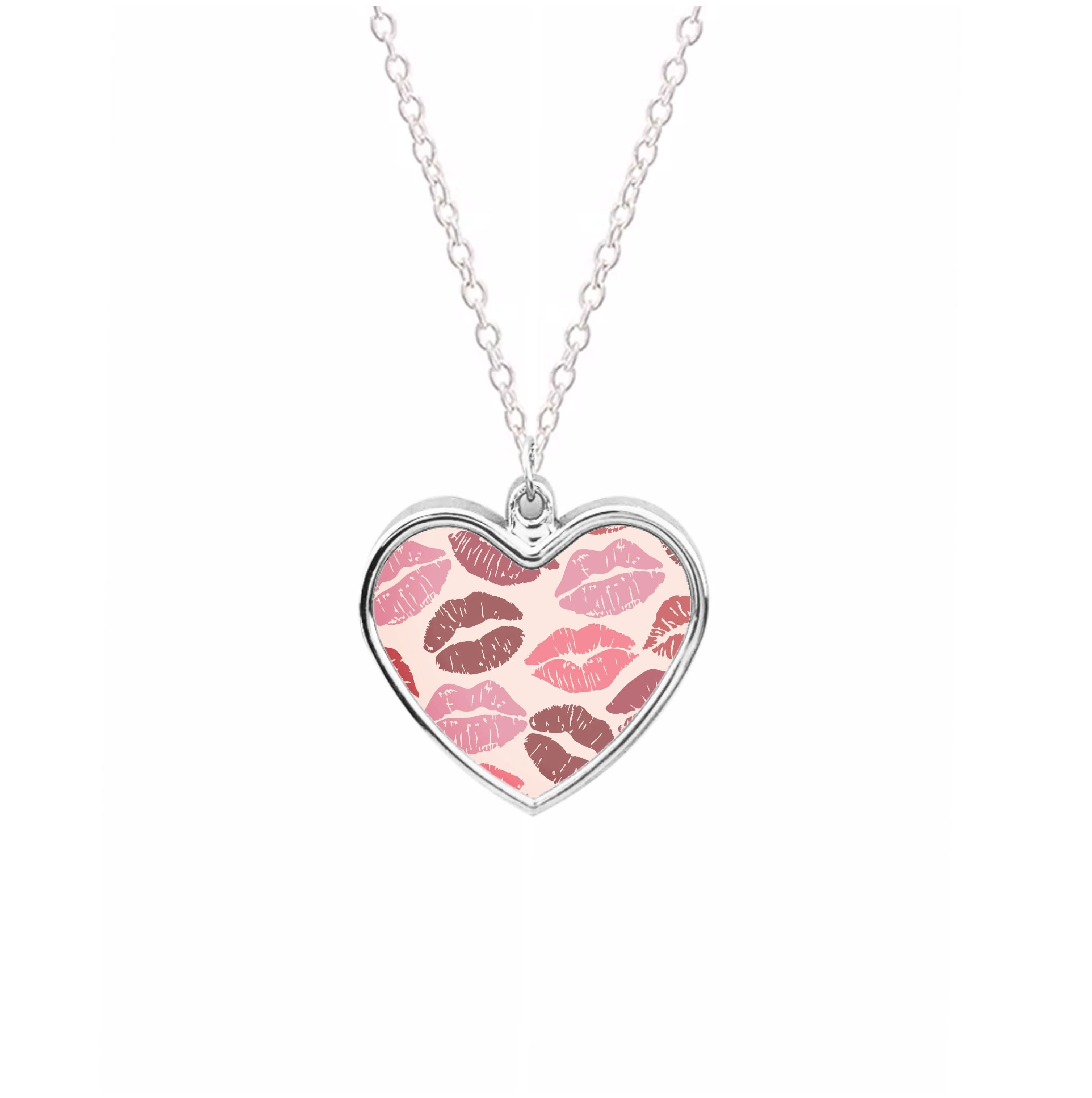 Valentine's Lips Pattern Necklace