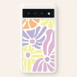 Pastel Abstract Flowers Google Pixel 7 Pro Case