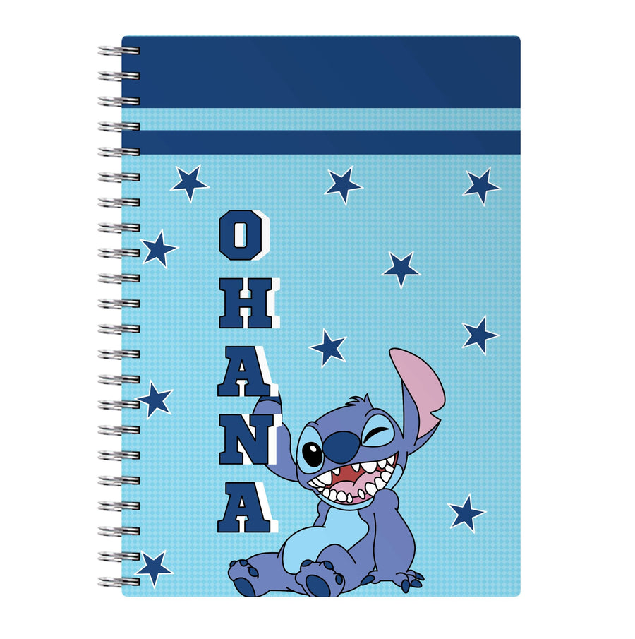 Blue Alien Ohana Notebook