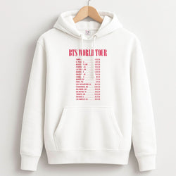 K-Pop Band World Tour List 2026 Unisex Hoodie