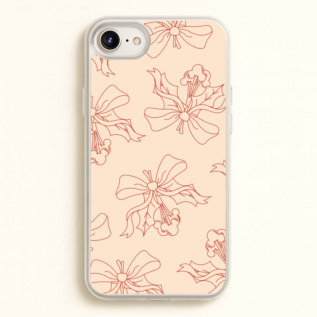 Cartoon Mouse Holly Pattern iPhone 6 / 7 / 8 / SE Case