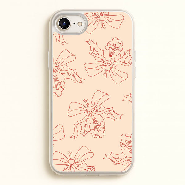 Cartoon Mouse Holly Pattern iPhone 6 / 7 / 8 / SE Case