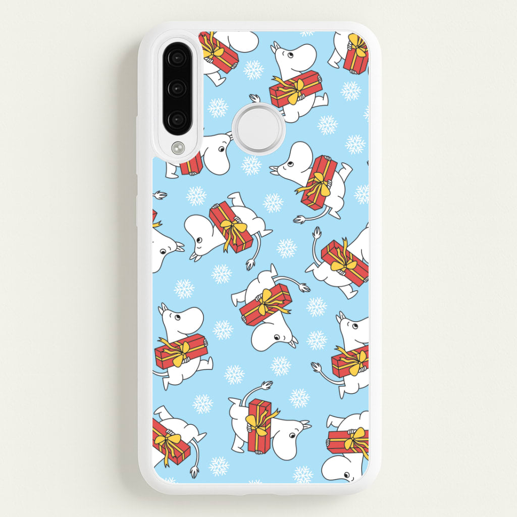 Present And Snowflakes Moom Pattern Huawei P30 Pro Case