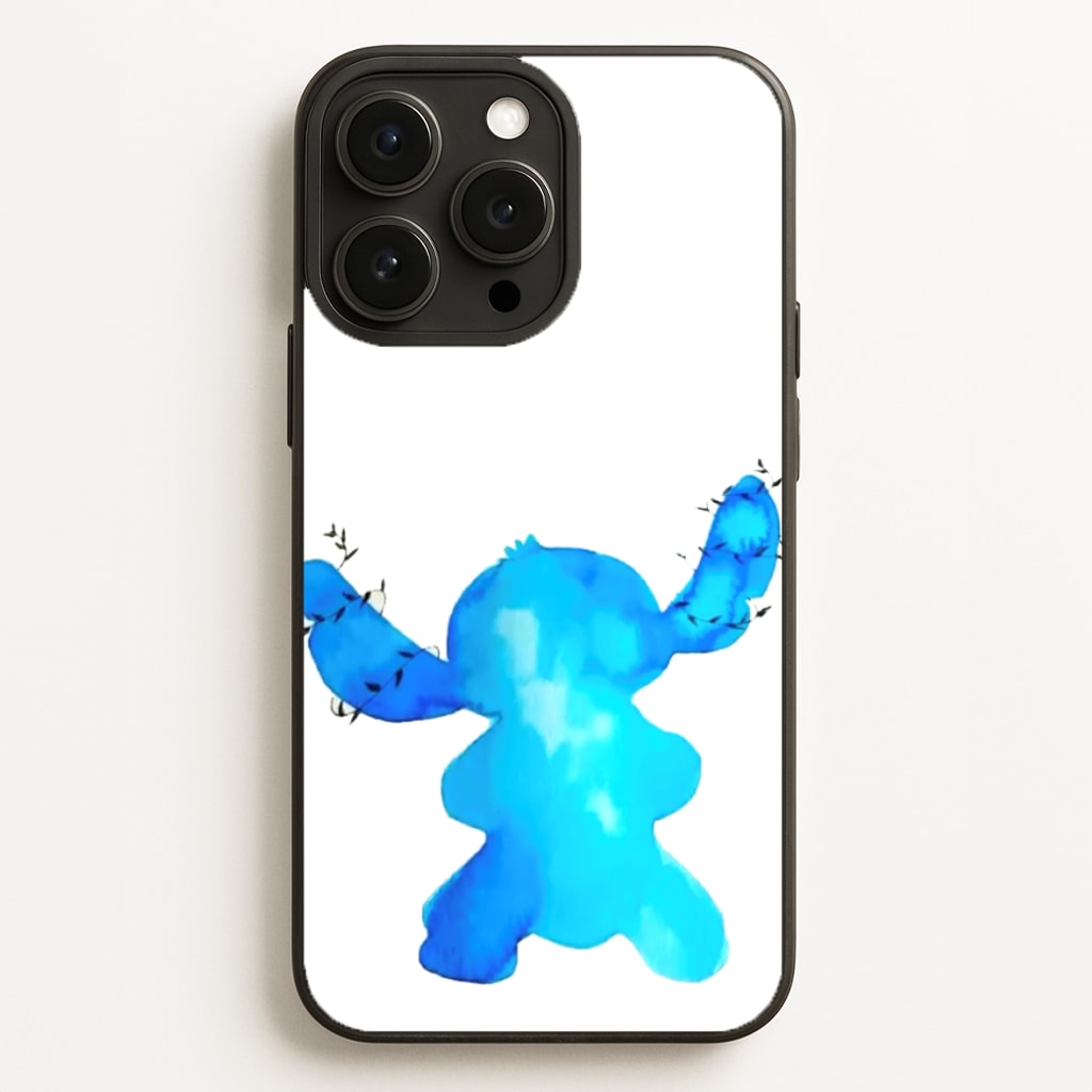 Watercolour Blue Alien Disney Phone Case