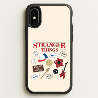 Stranger Things Cartoon Icons iPhone X / XS Case