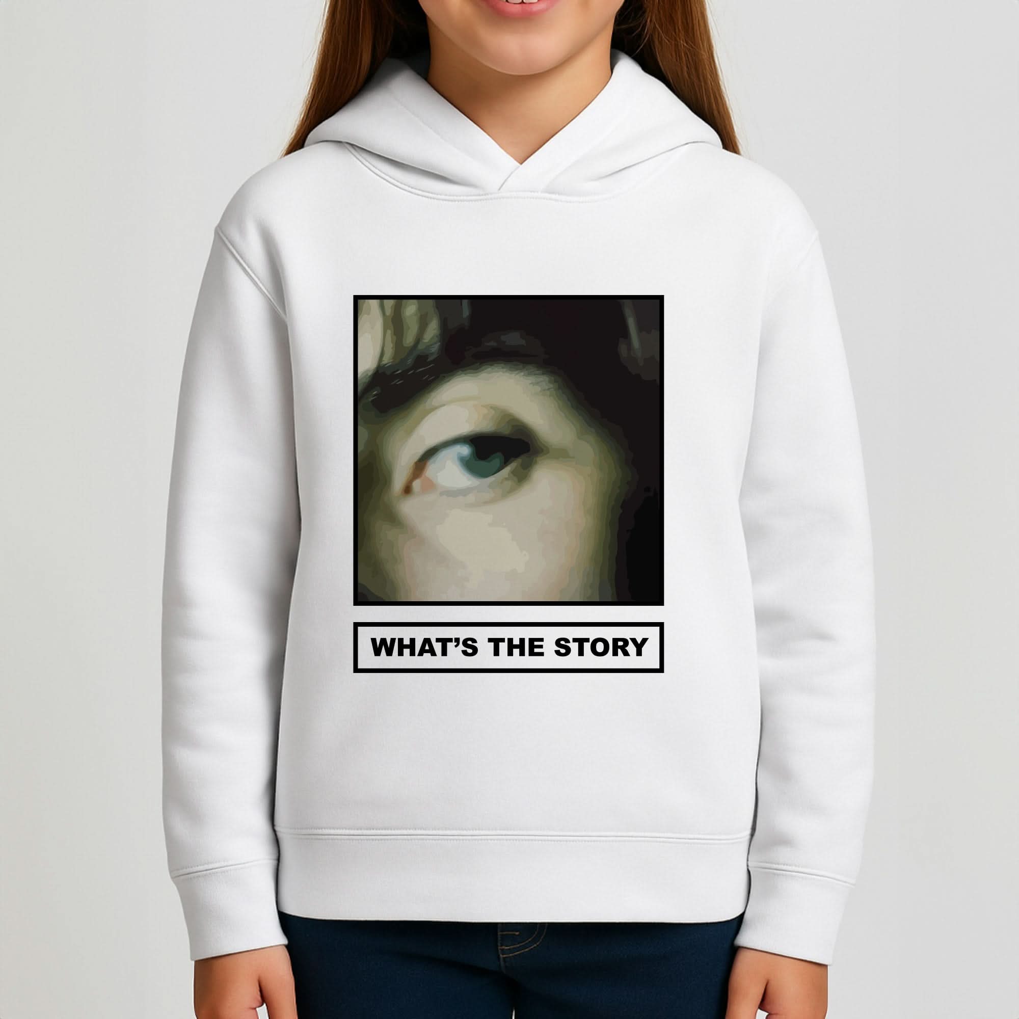What's The Story Orange Girls Hoodie
