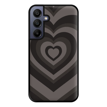 Abstract Black Heart Galaxy A16 Case