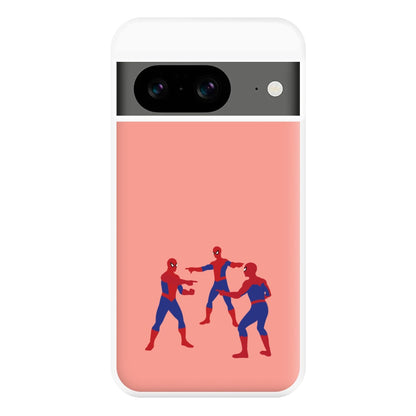 Spider Hero Pointing Meme Google Pixel 8a Case