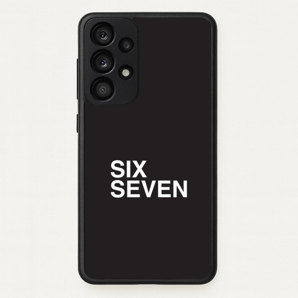 6 7 Black Galaxy A33 Case
