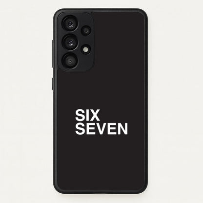 6 7 Black Galaxy A33 Case