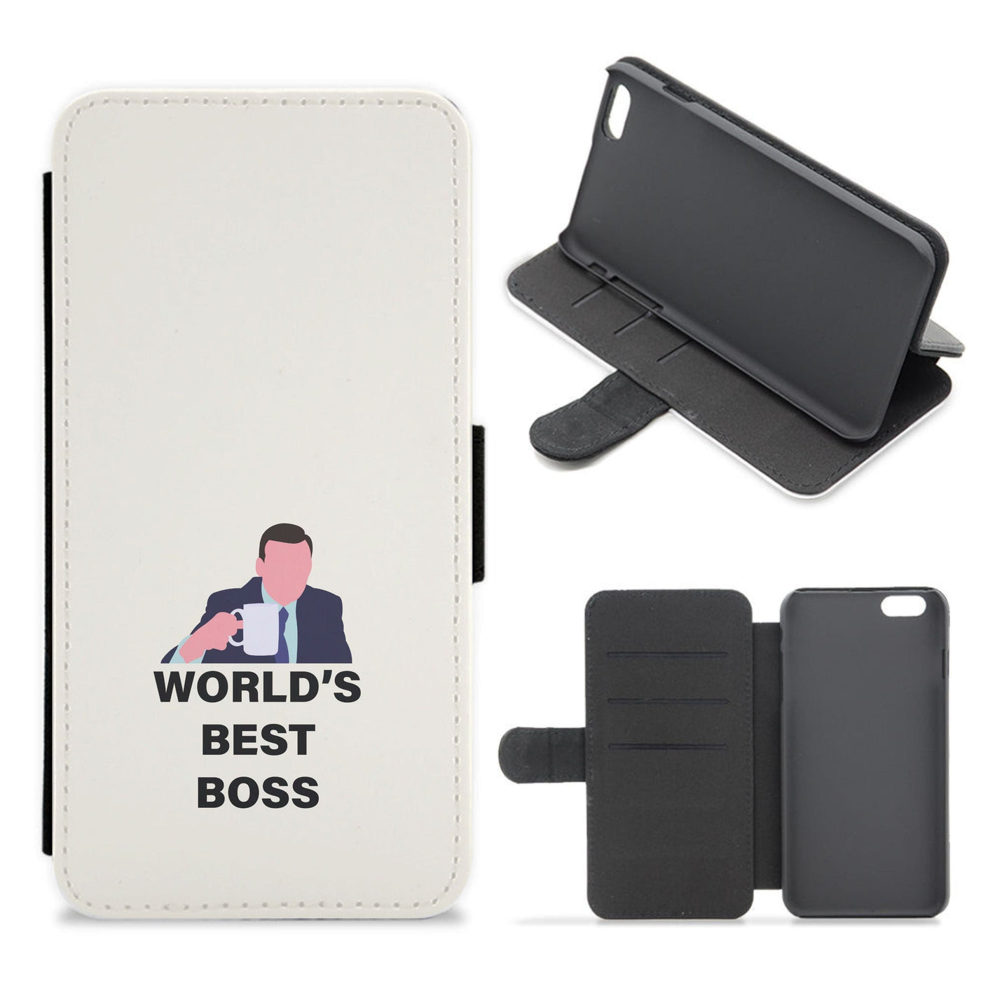 World's Best Boss - The Office Flip / Wallet Phone Case