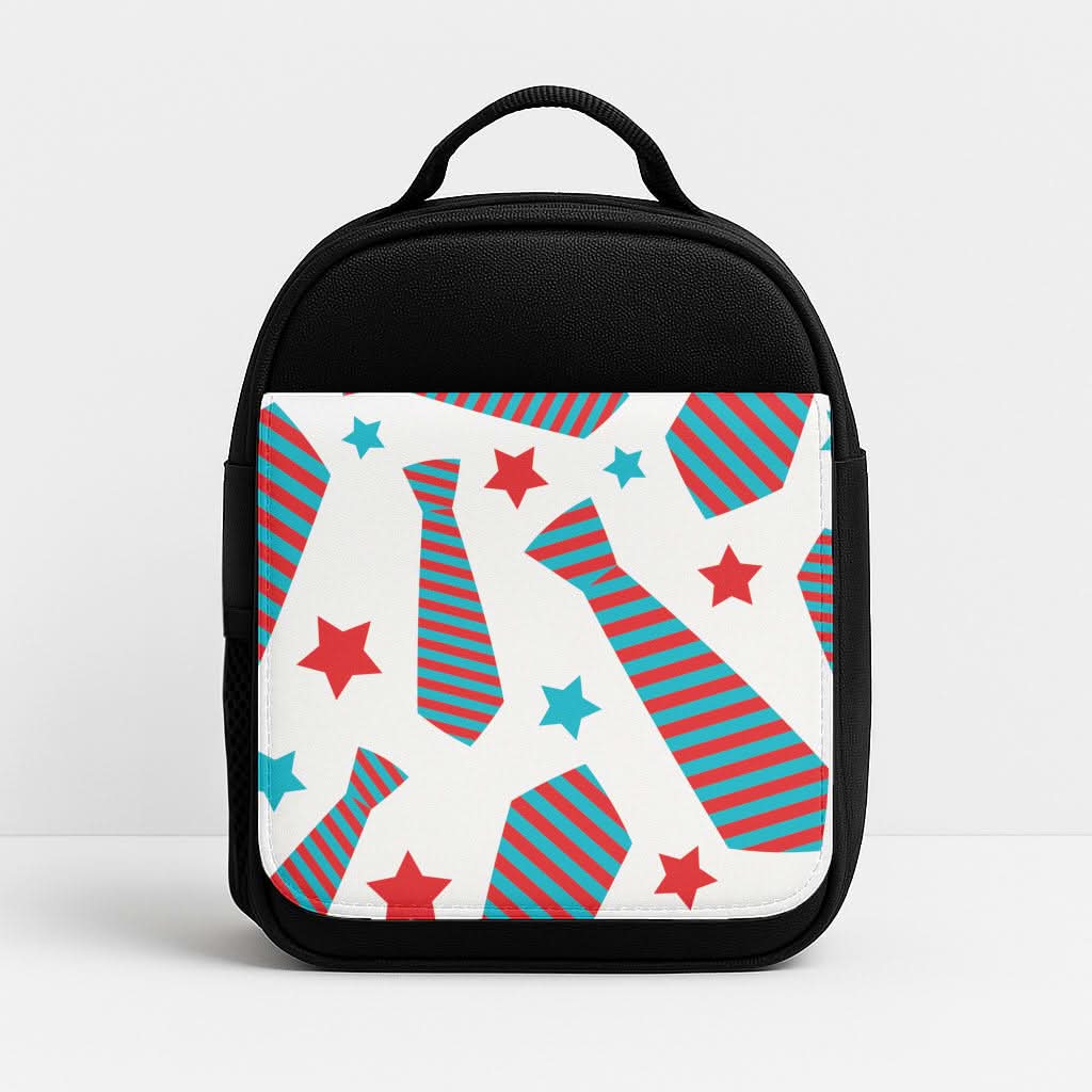 Tie And Stars Pattern Lunchbox