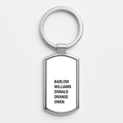 Take Band Members Names Luxury Keyring 1