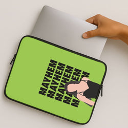 Neon Green Mayhem MacBook Cover