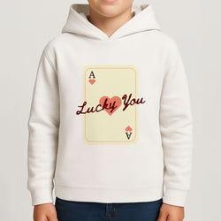 Lucky You Card Boys Hoodie