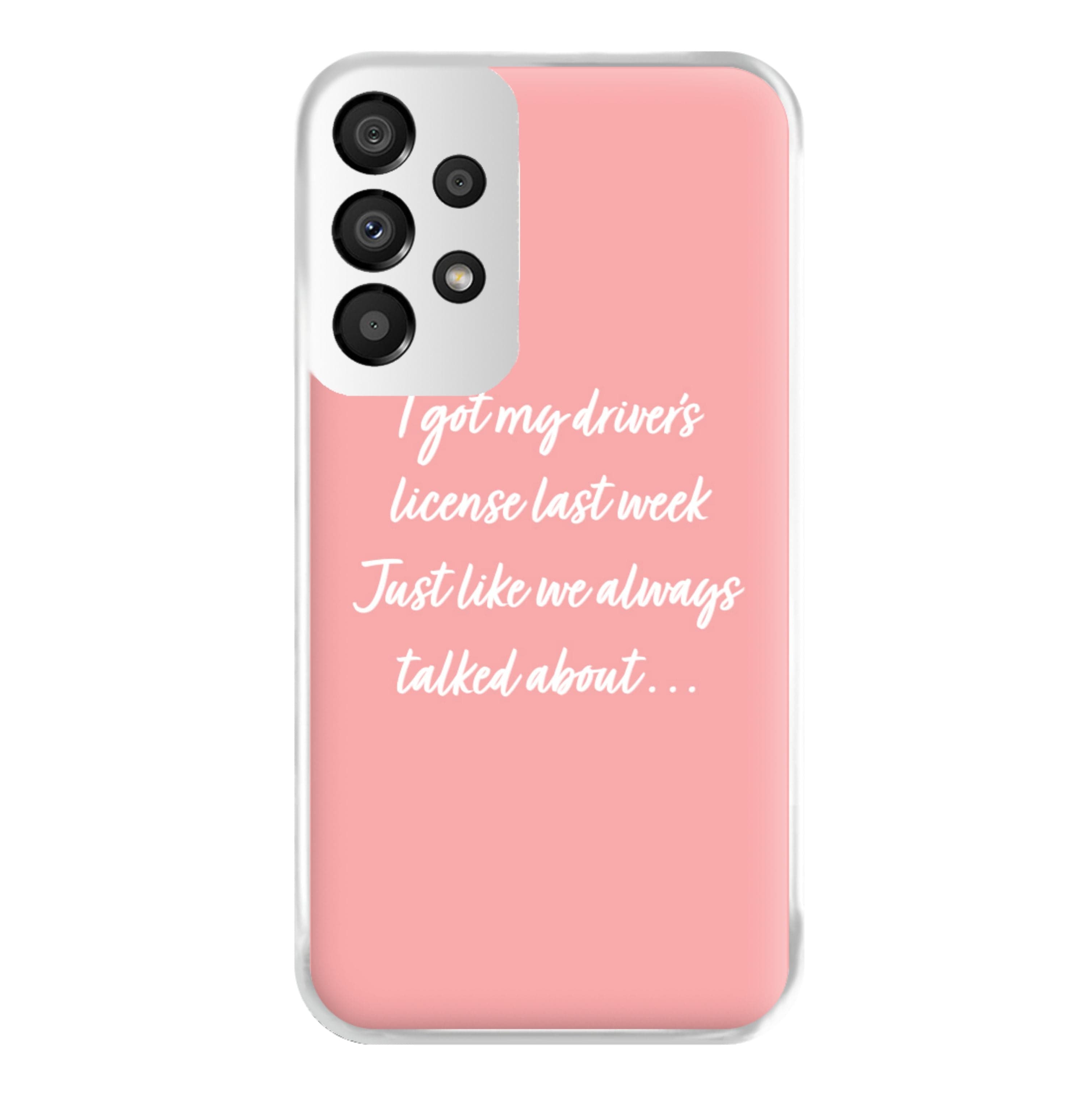 Drivers License Lyrics - Olivia TikTok Phone Case