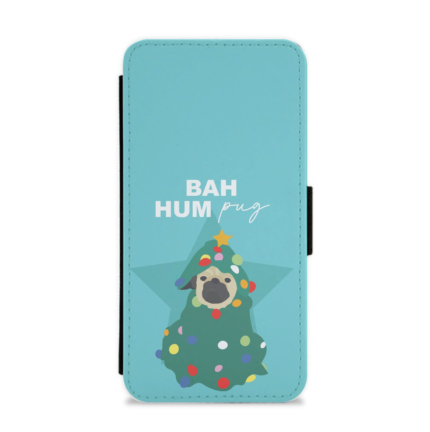 Bah Hum Pug Flip / Wallet Phone Case