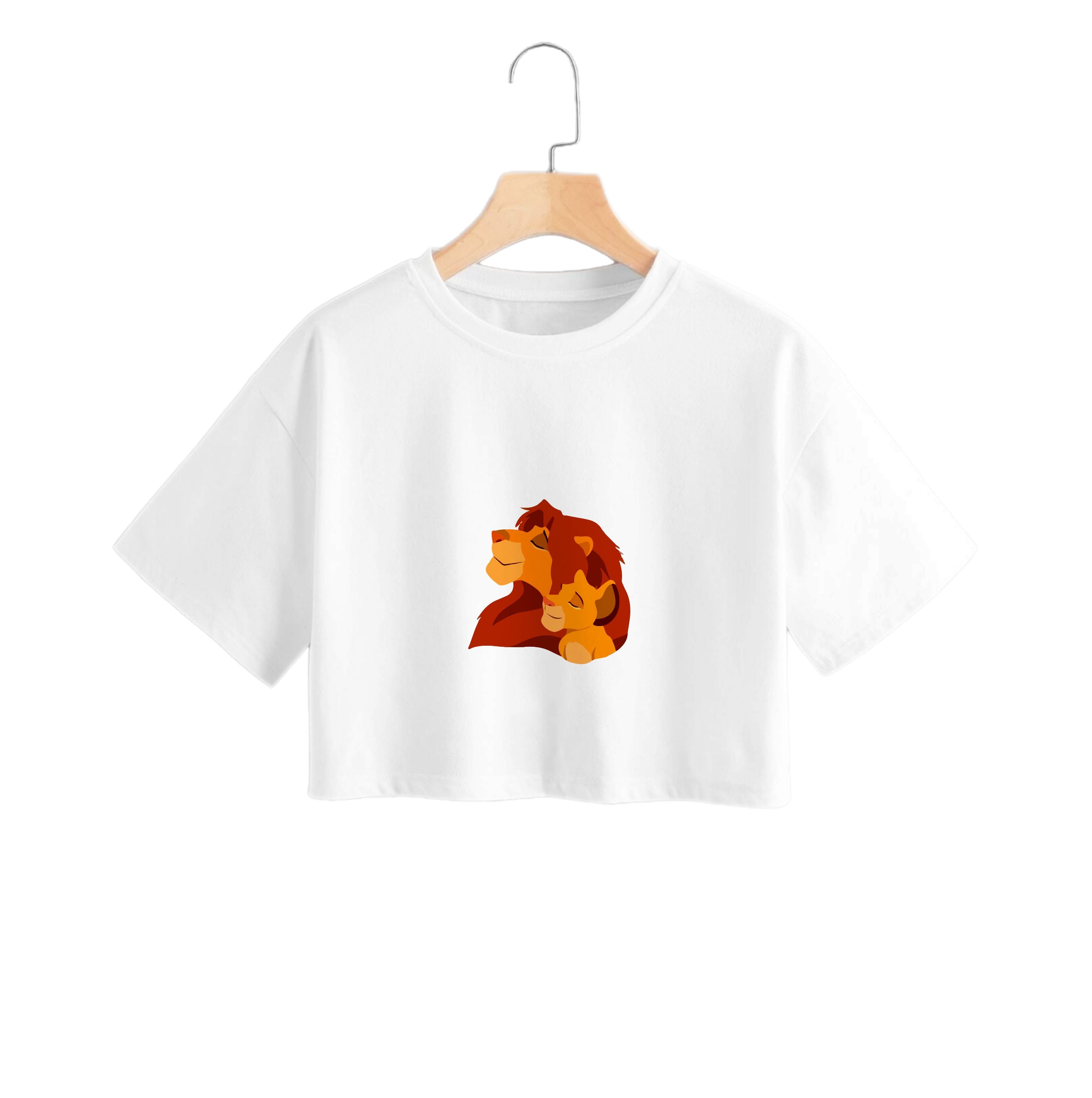 King Lion And Cub Crop Top