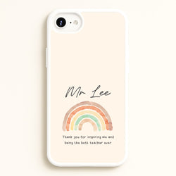 Biege Personalised Teacher Rainbow  iPhone 6 Plus / 7 Plus / 8 Plus Case