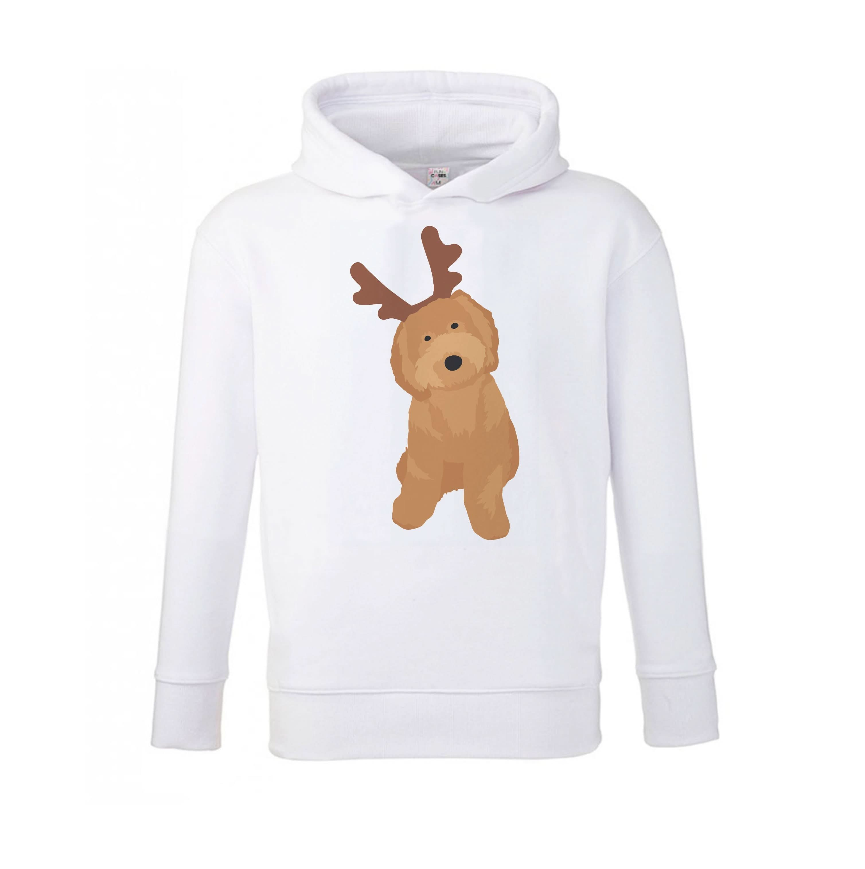 Dog Christmas Ears Kids Hoodie