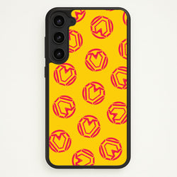 Metal Heart Pattern Galaxy S23 Case