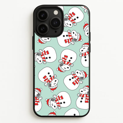 Cartoon Beagle Snowman Pattern iPhone 11 Pro Case