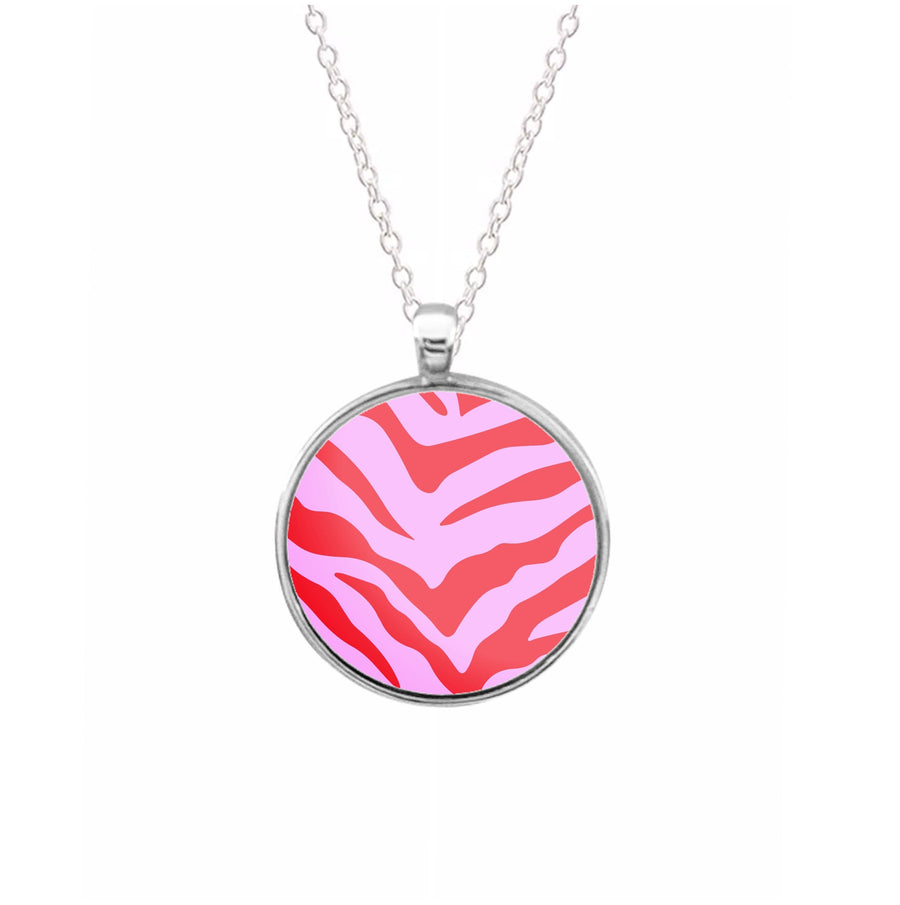 Pink Zebra - Animal Patterns Necklace