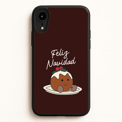 Christmas Pudding Plush iPhone XR Case