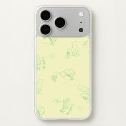 Sketched Winnie Pattern iPhone 17 Pro Max Case