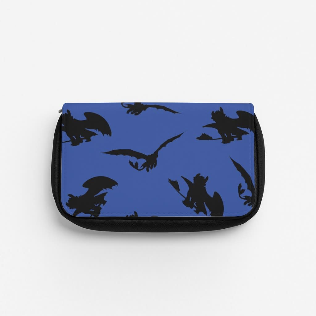 Dragon Silhouettes Pattern Pencil Case
