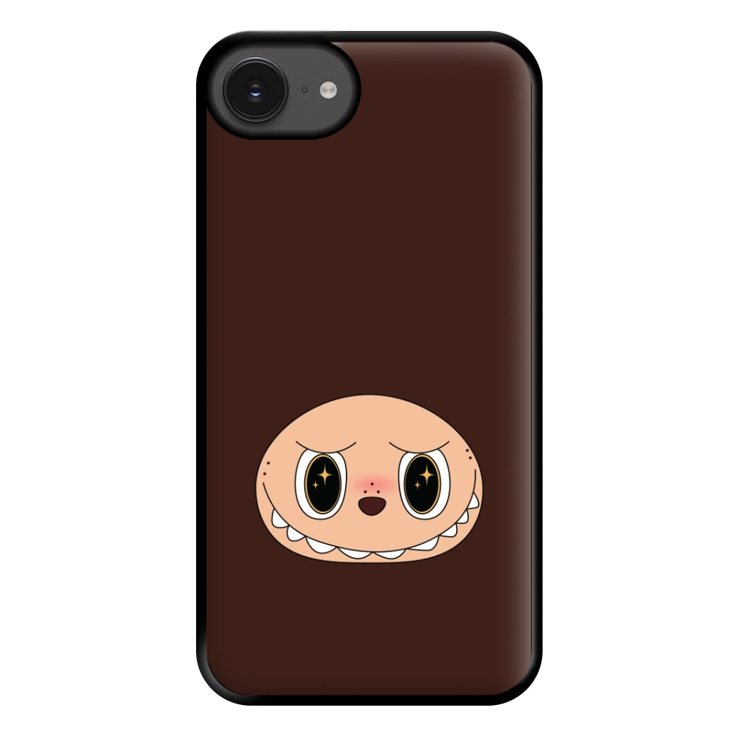 Cute Brown Monster Face iPhone 16e Case